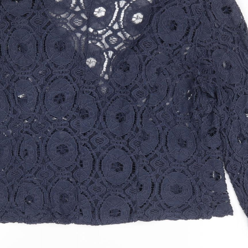 Made in Italy Womens Blue Jacket Size XL Button