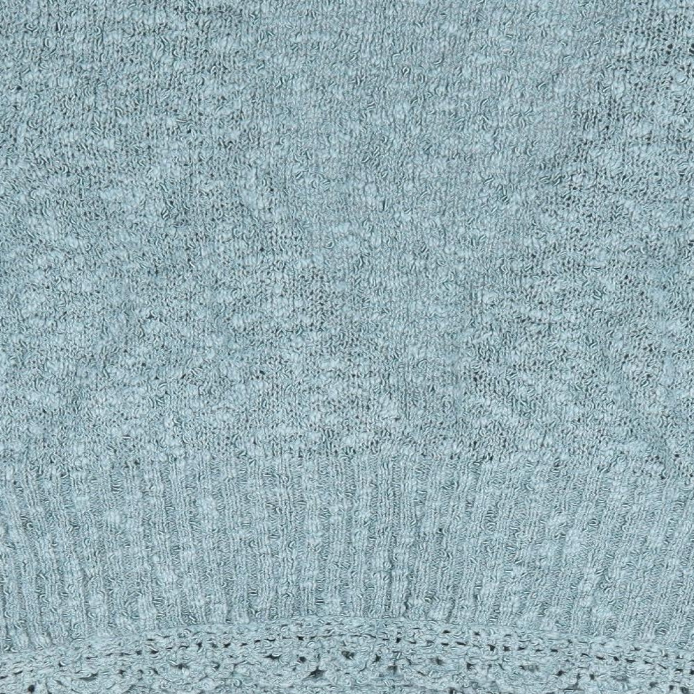 Per Una Womens Blue V-Neck Viscose Cardigan Jumper Size 16