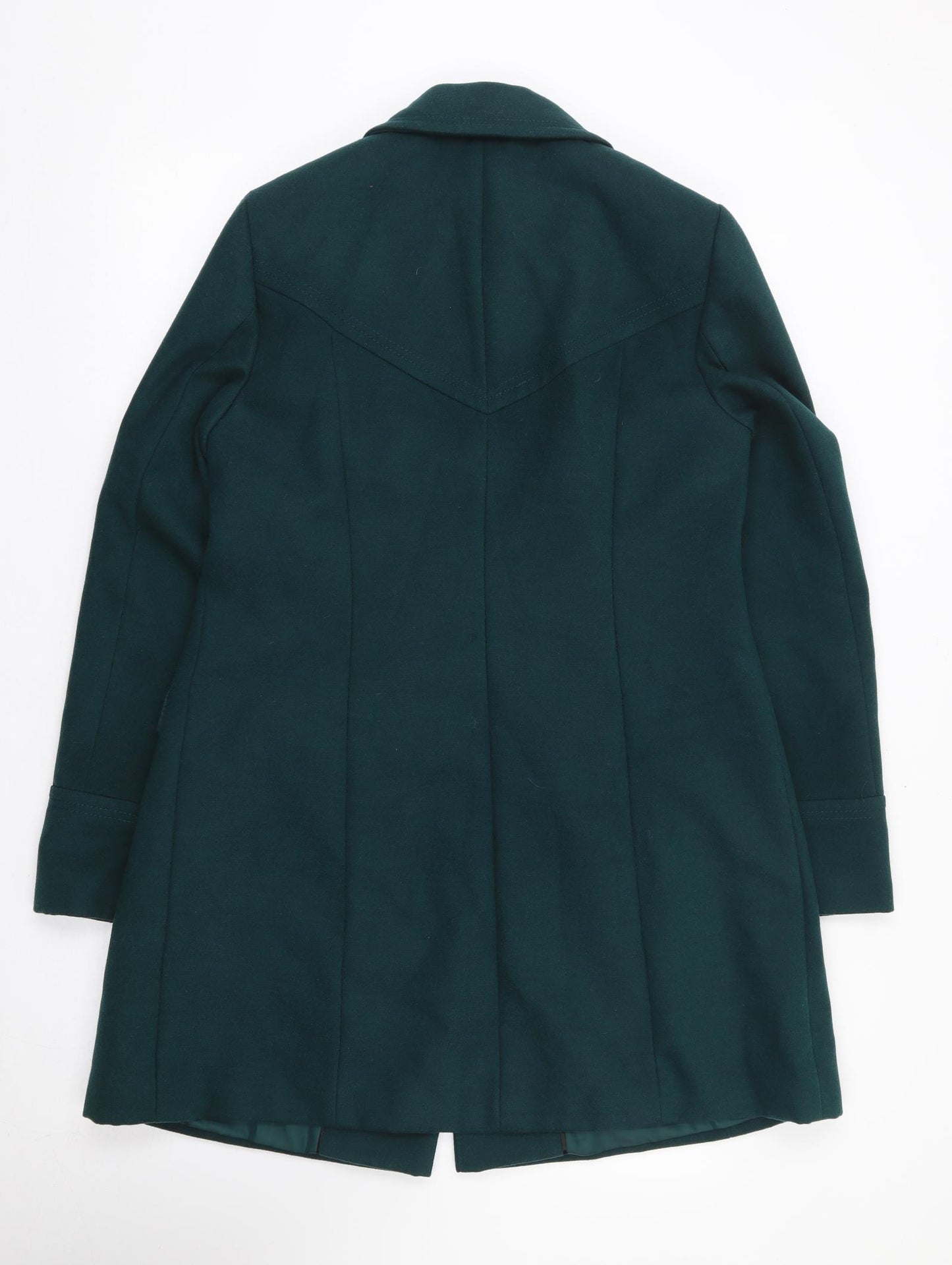 Marks and Spencer Womens Green Jacket Coat Size 12 Button