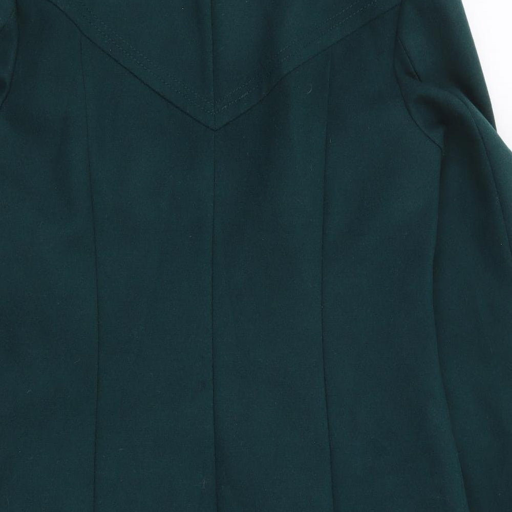 Marks and Spencer Womens Green Jacket Coat Size 12 Button
