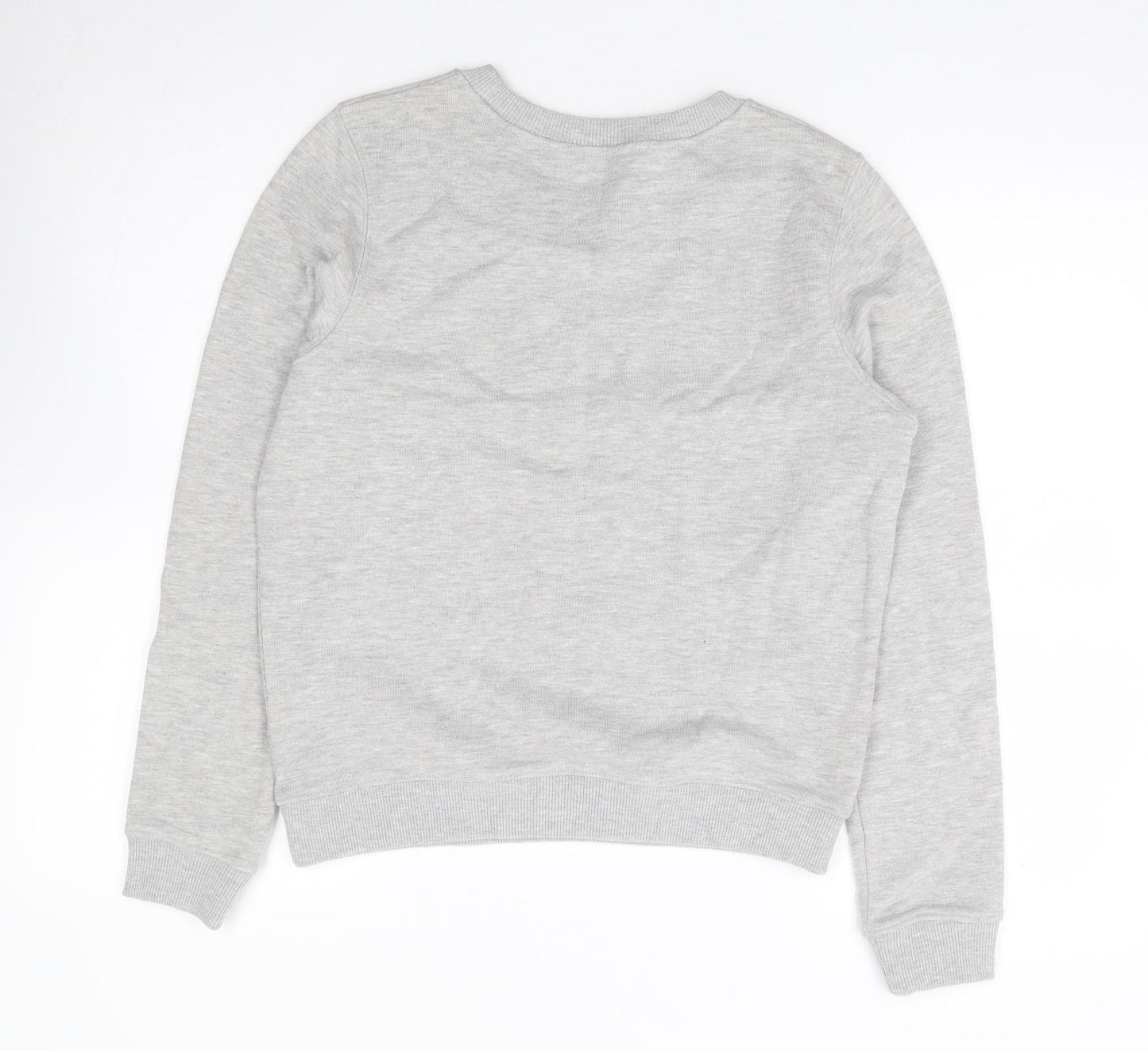 Miss Selfridge Womens Grey Cotton Pullover Sweatshirt Size 8 Pullover