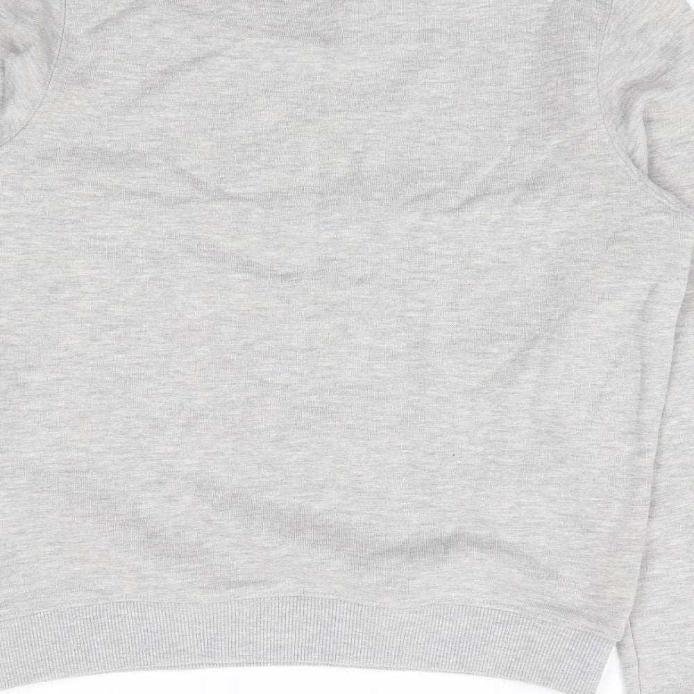 Miss Selfridge Womens Grey Cotton Pullover Sweatshirt Size 8 Pullover