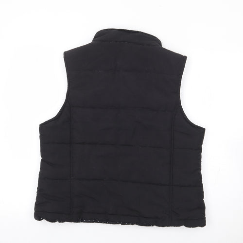 Lady Selena Womens Black Gilet Coat Size 14 Zip