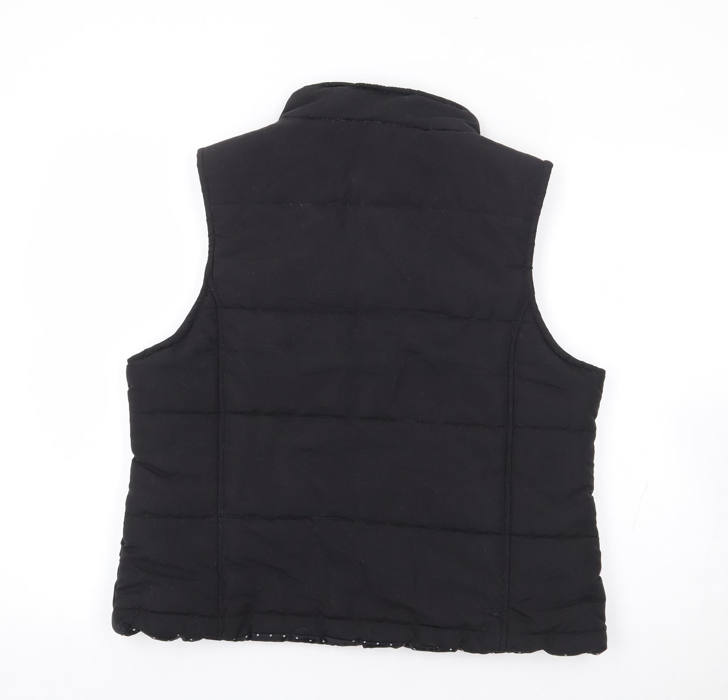 Lady Selena Womens Black Gilet Coat Size 14 Zip