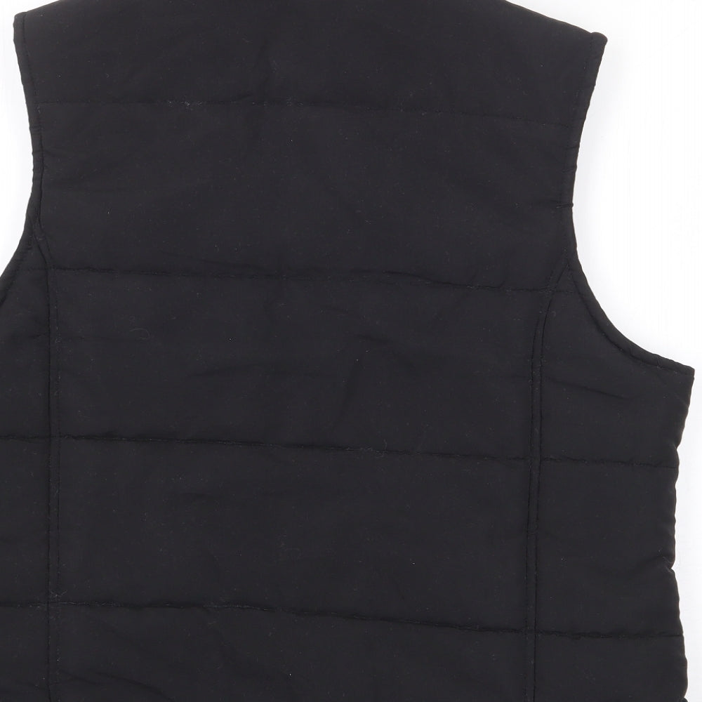 Lady Selena Womens Black Gilet Coat Size 14 Zip