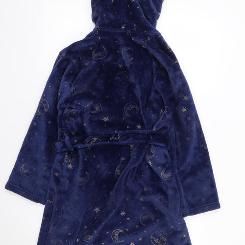 F&F Girls Blue Geometric Polyester Top Robe Size 9-10 Years Tie - Harry Potter