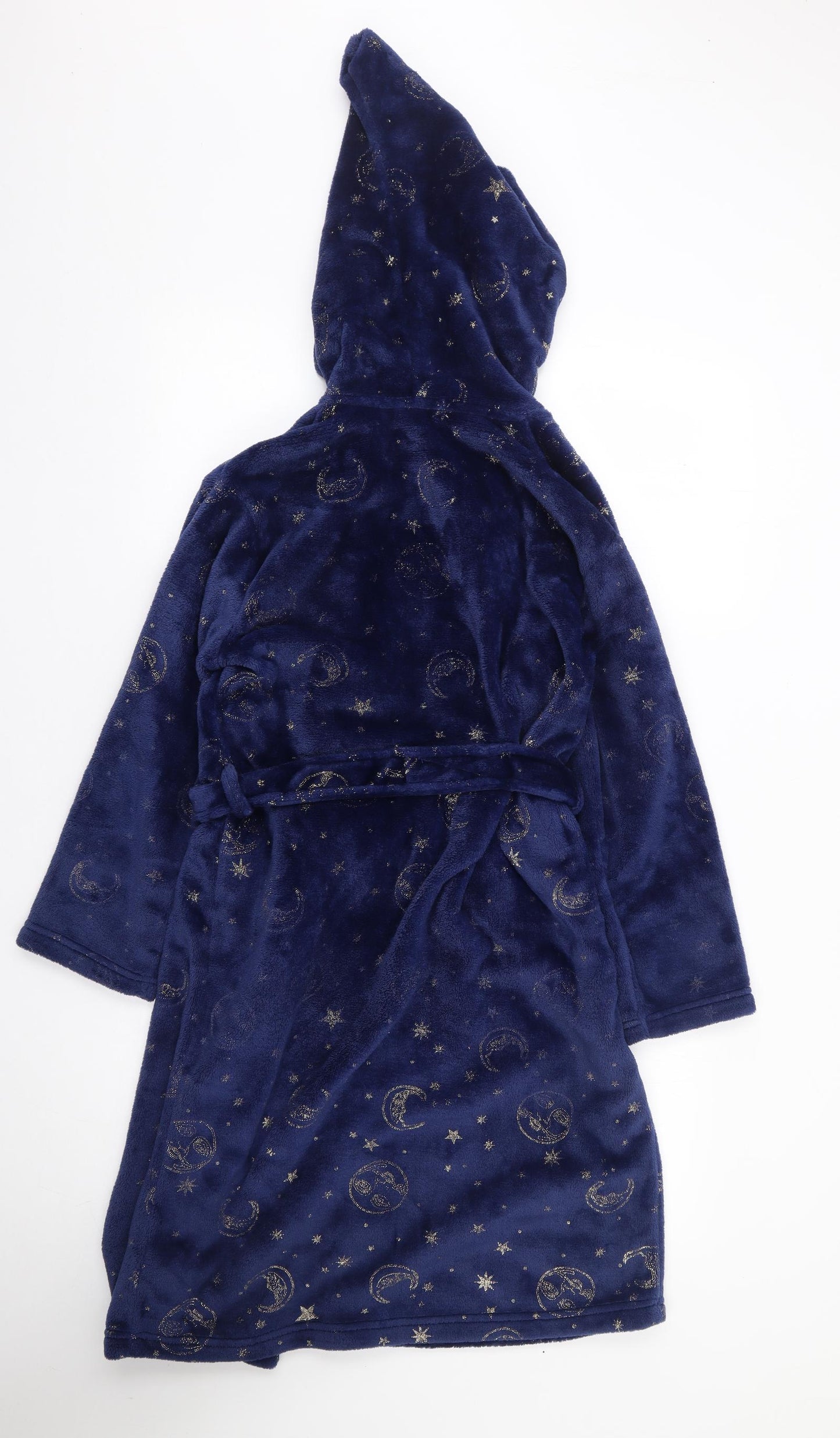 F&F Girls Blue Geometric Polyester Top Robe Size 9-10 Years Tie - Harry Potter