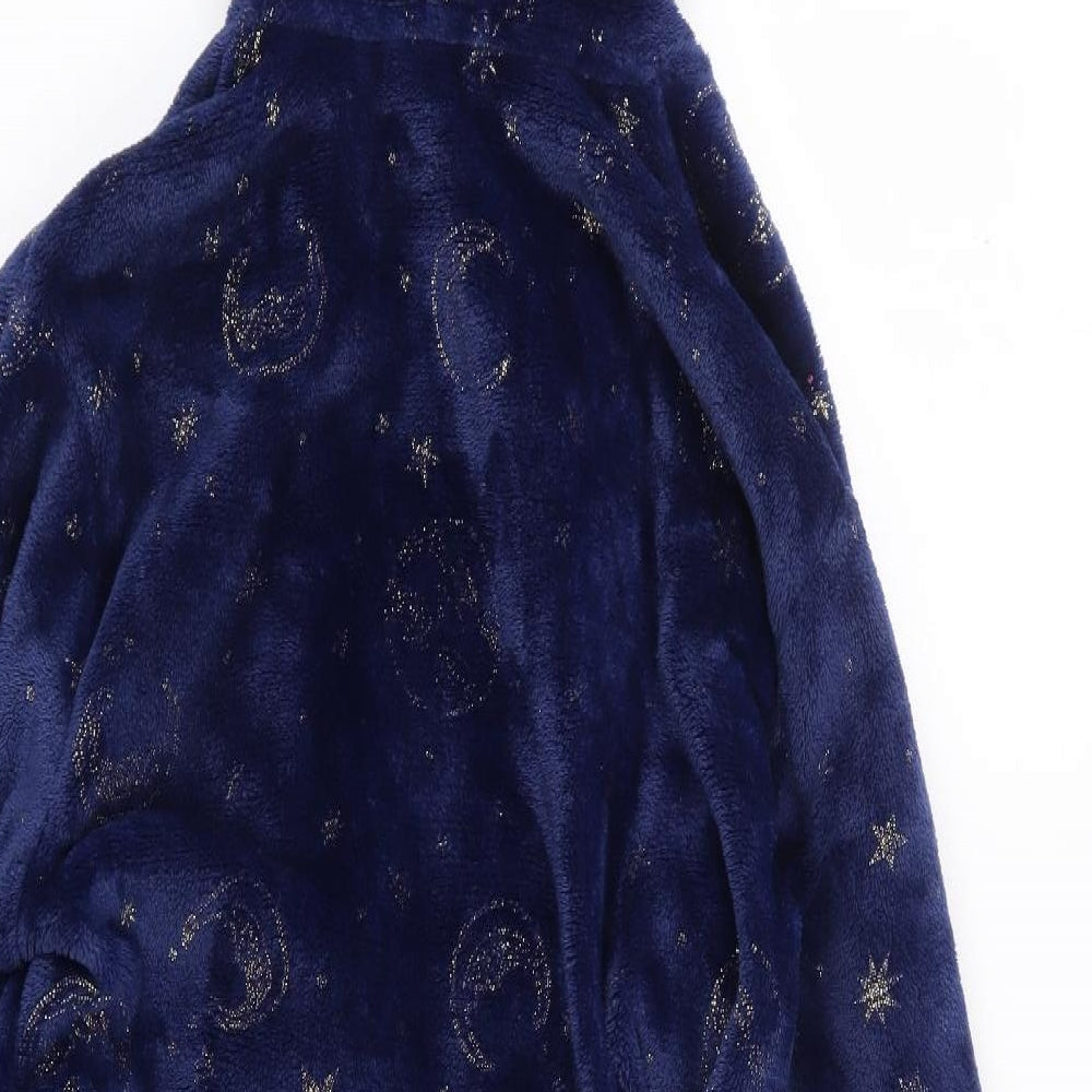 F&F Girls Blue Geometric Polyester Top Robe Size 9-10 Years Tie - Harry Potter