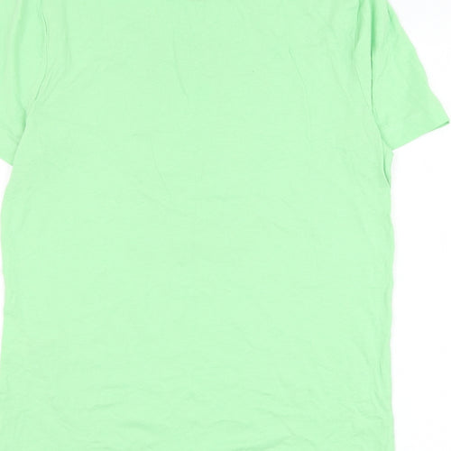 Primark Mens Green Cotton T-Shirt Size S Round Neck - Spongebob