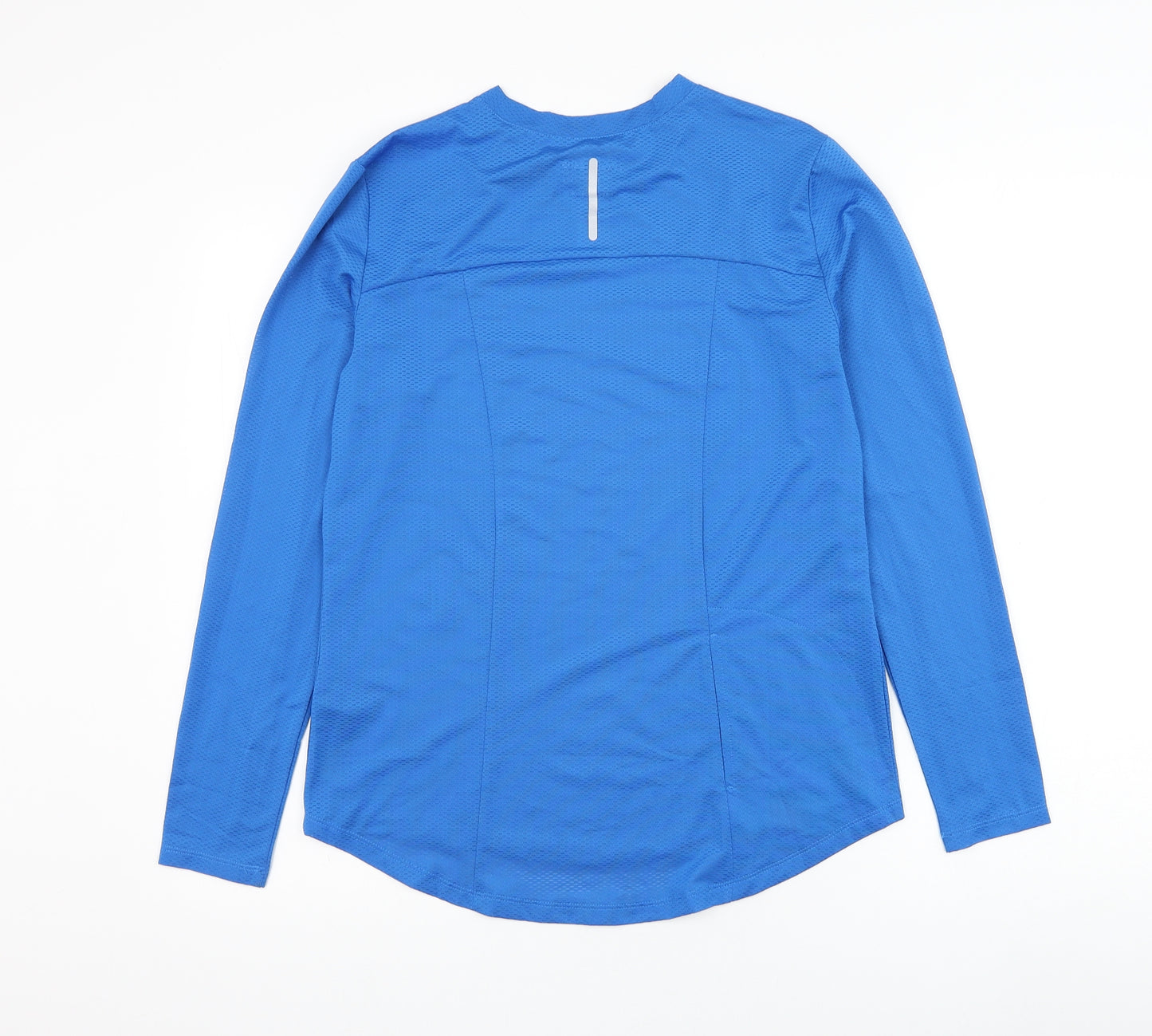 ASOS Womens Blue Polyester Basic T-Shirt Size 10 Round Neck Pullover