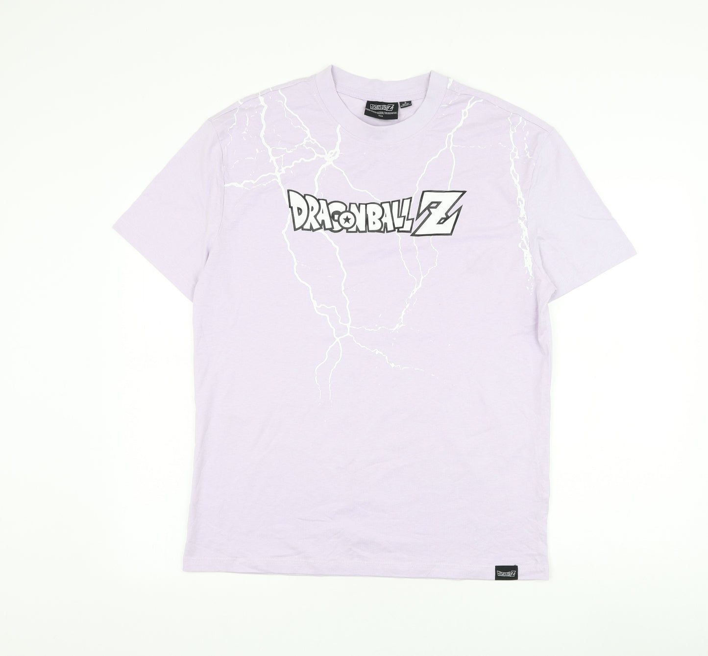 Primark Mens Purple Cotton T-Shirt Size S Round Neck - Dragon Ball Z