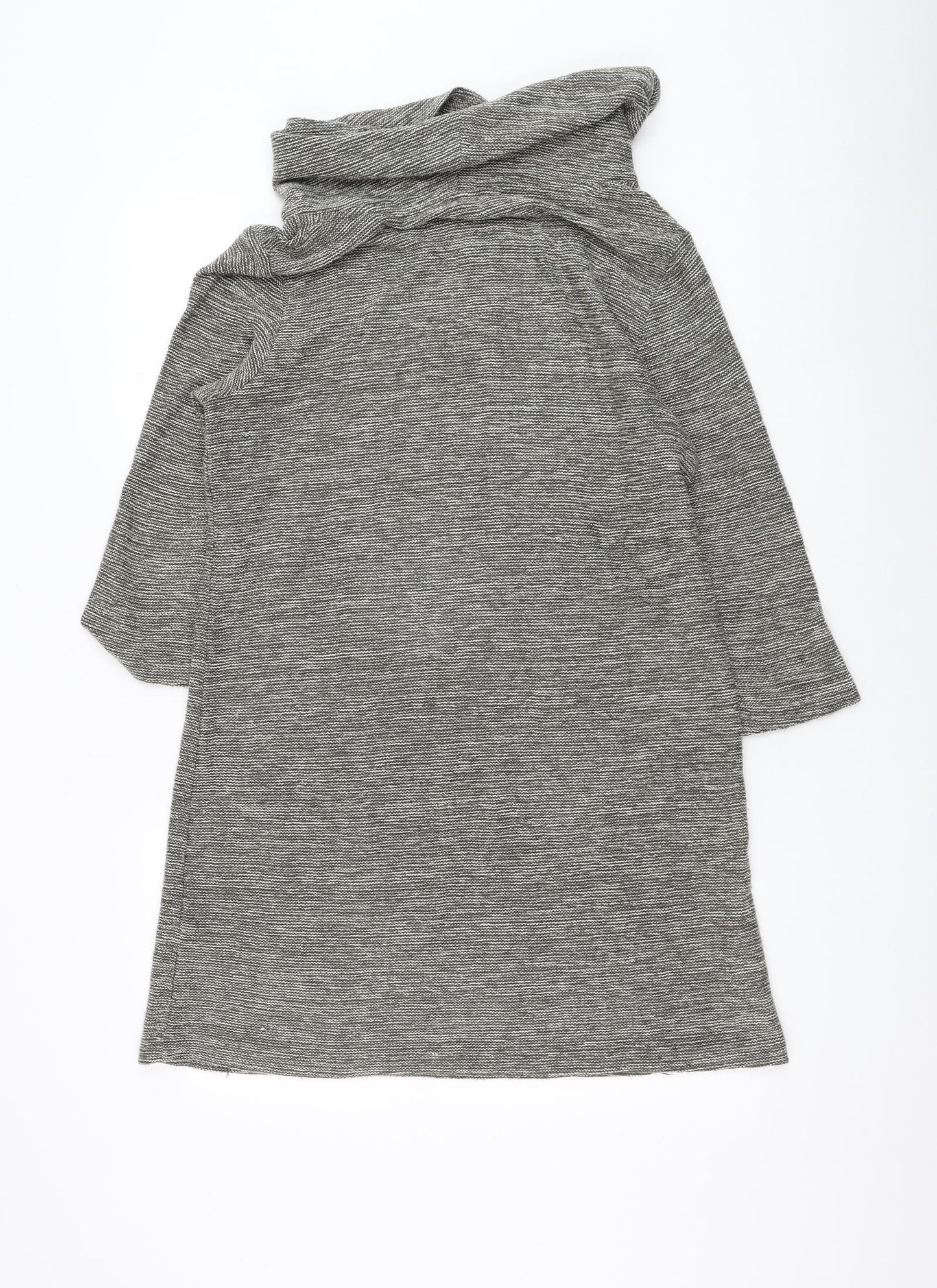 Viz A Viz Womens Grey Roll Neck Acrylic Pullover Jumper Size 12