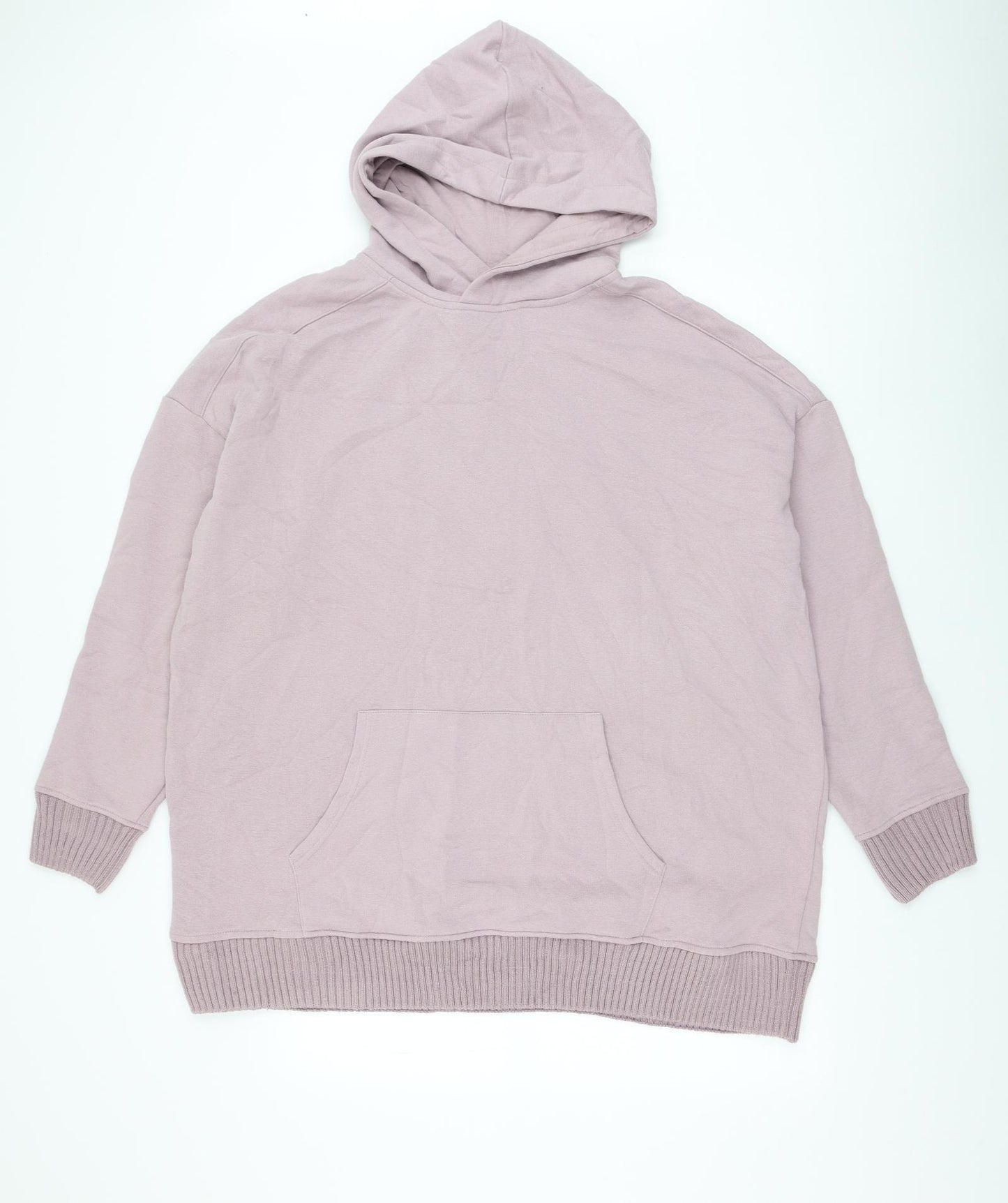 Dunnes Stores Womens Purple Cotton Pullover Hoodie Size XL Pullover