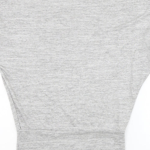 Me & Me Womens Grey Round Neck Viscose Pullover Jumper Size L