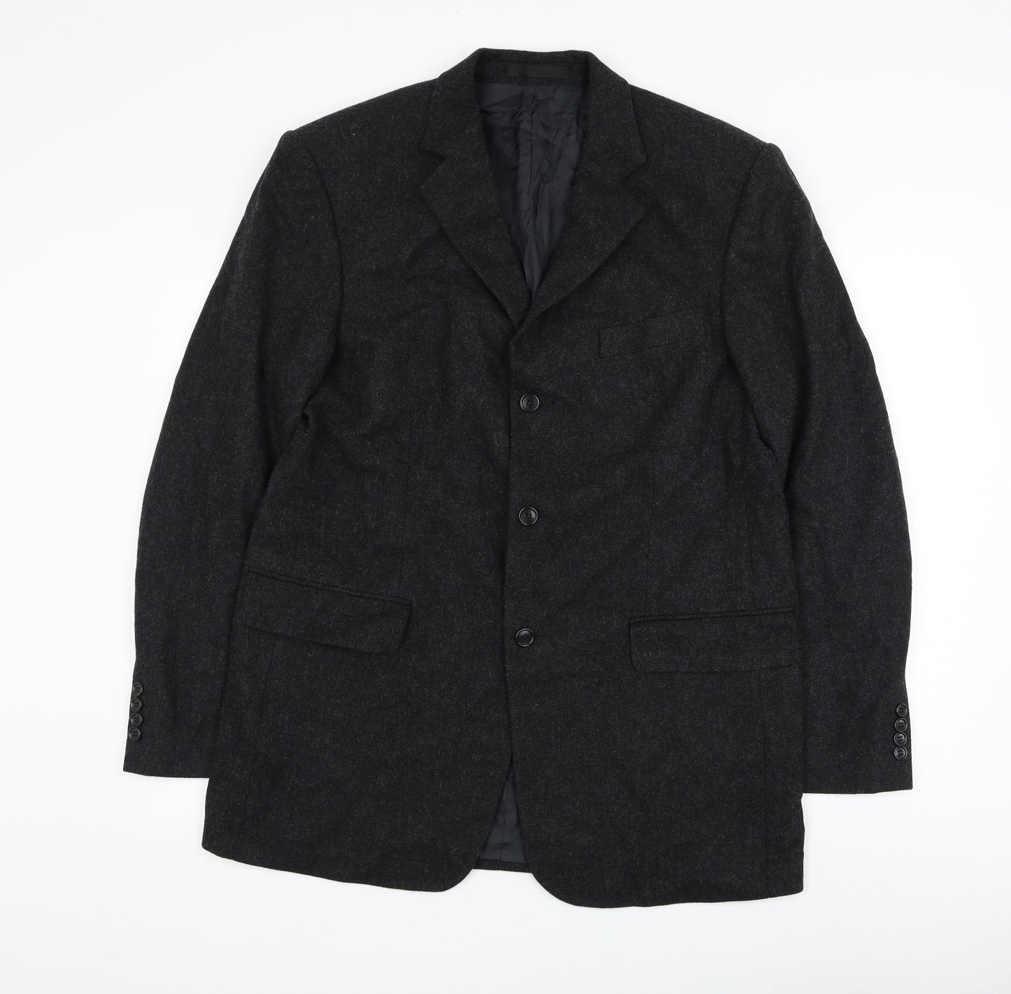 Marks and Spencer Mens Grey Wool Jacket Suit Jacket Size 42