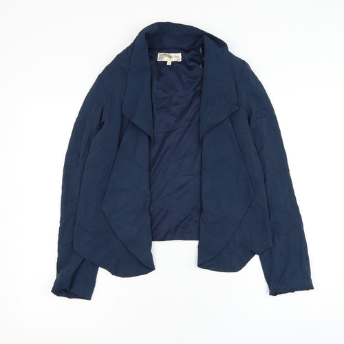 Voulez-Vous Womens Blue Jacket Blazer Size S