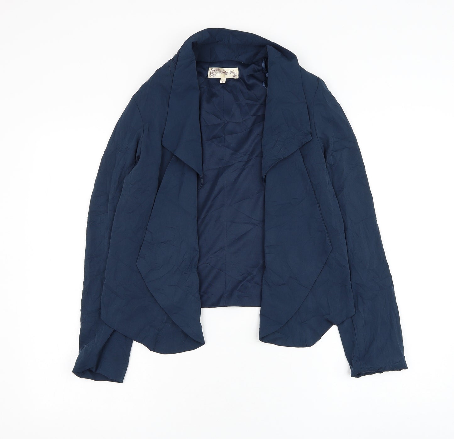 Voulez-Vous Womens Blue Jacket Blazer Size S