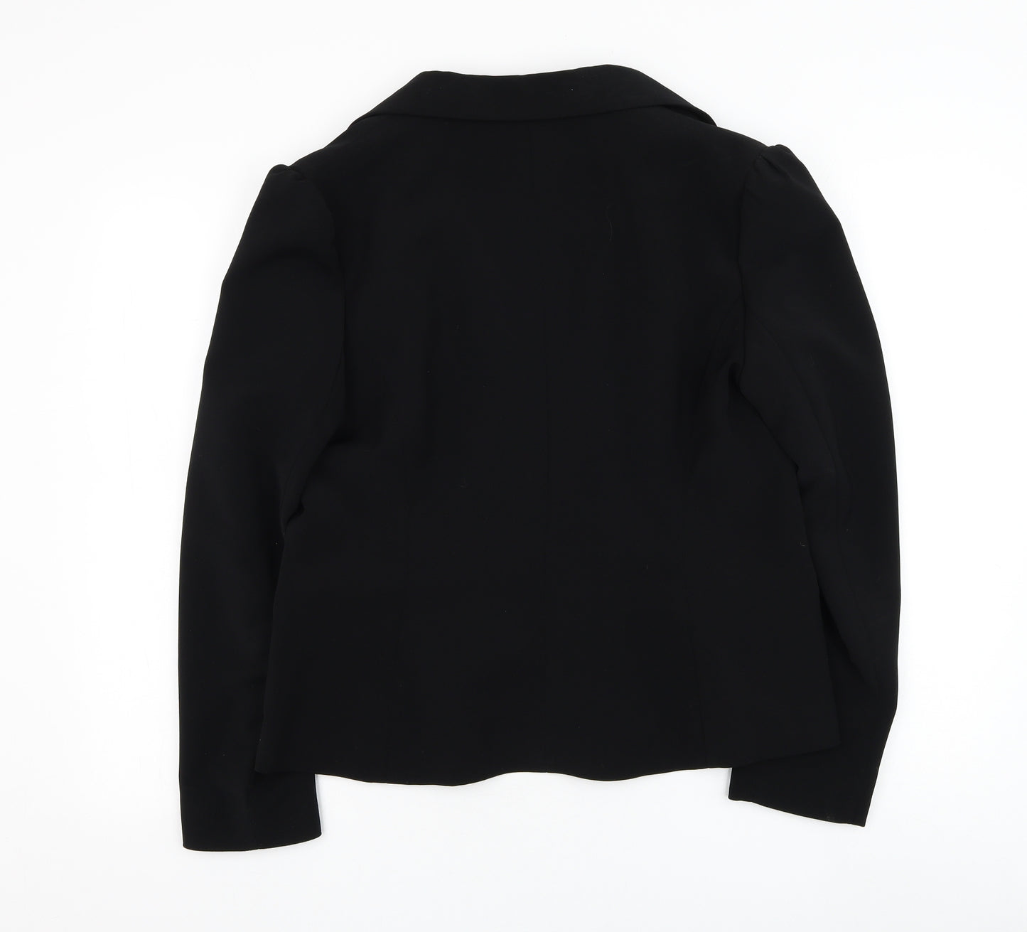 F&F Womens Black Jacket Blazer Size 16 Button
