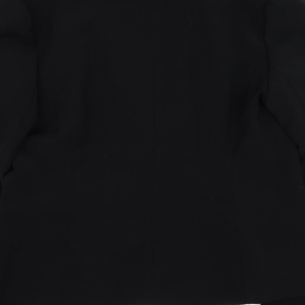 F&F Womens Black Jacket Blazer Size 16 Button
