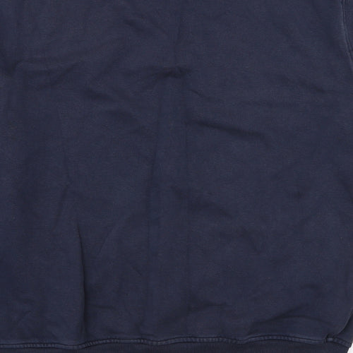 New Look Mens Blue Cotton Pullover Sweatshirt Size L