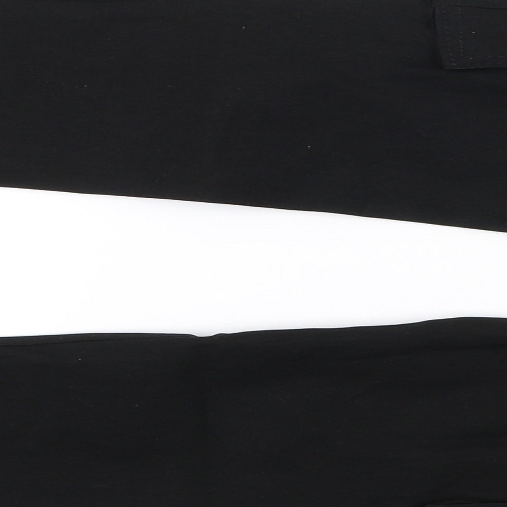 Preworn Womens Black Polyester Cargo Trousers Size 26 in L27.5 in Slim