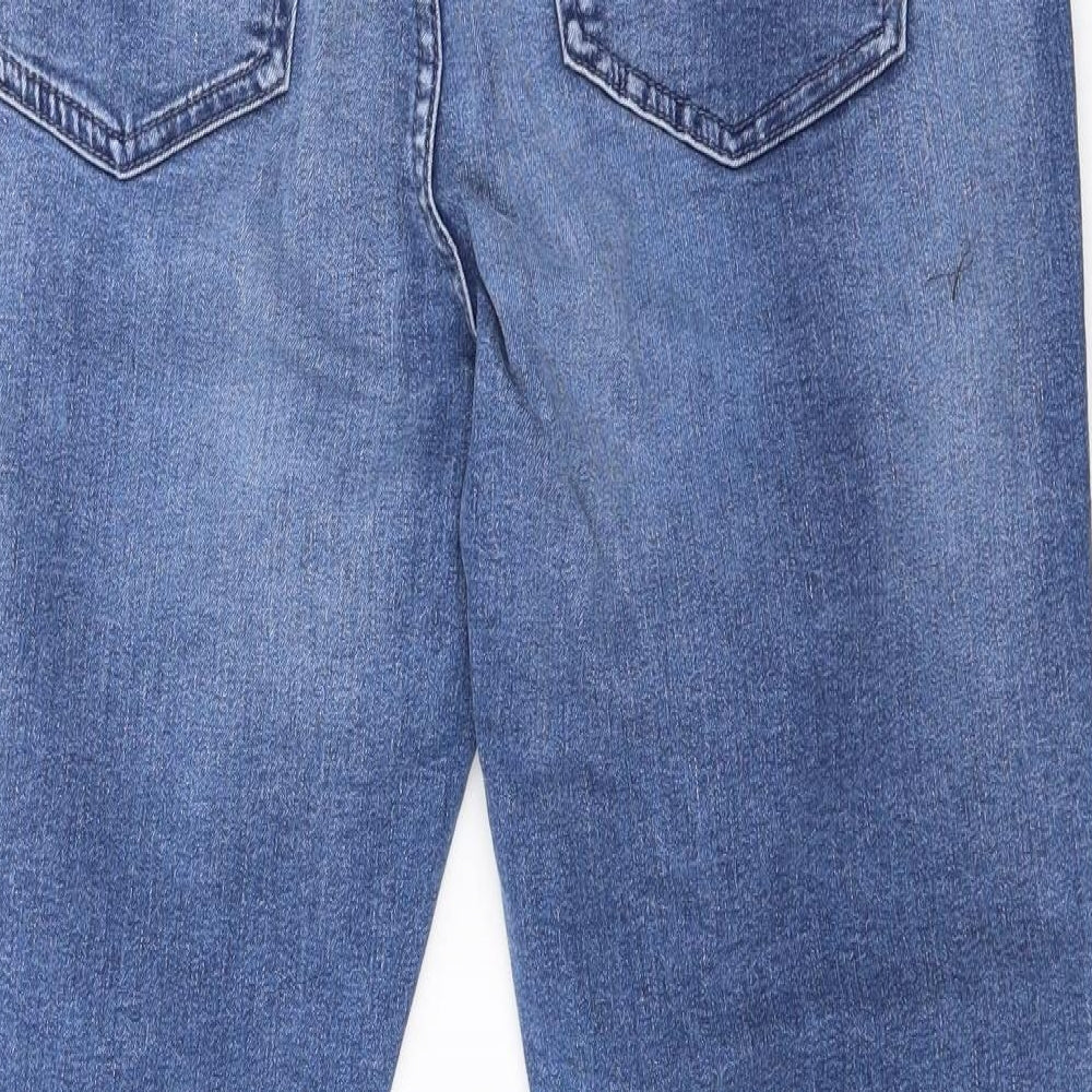 The Ivy Womens Blue Cotton Skinny Jeans Size 12 L25.5 in Slim - Short leg