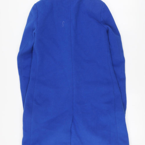 Amaryllis Womens Blue Pea Coat Coat Size 8