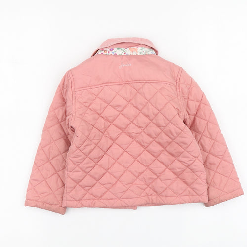 Joules Girls Pink Jacket Size 2-3 Years