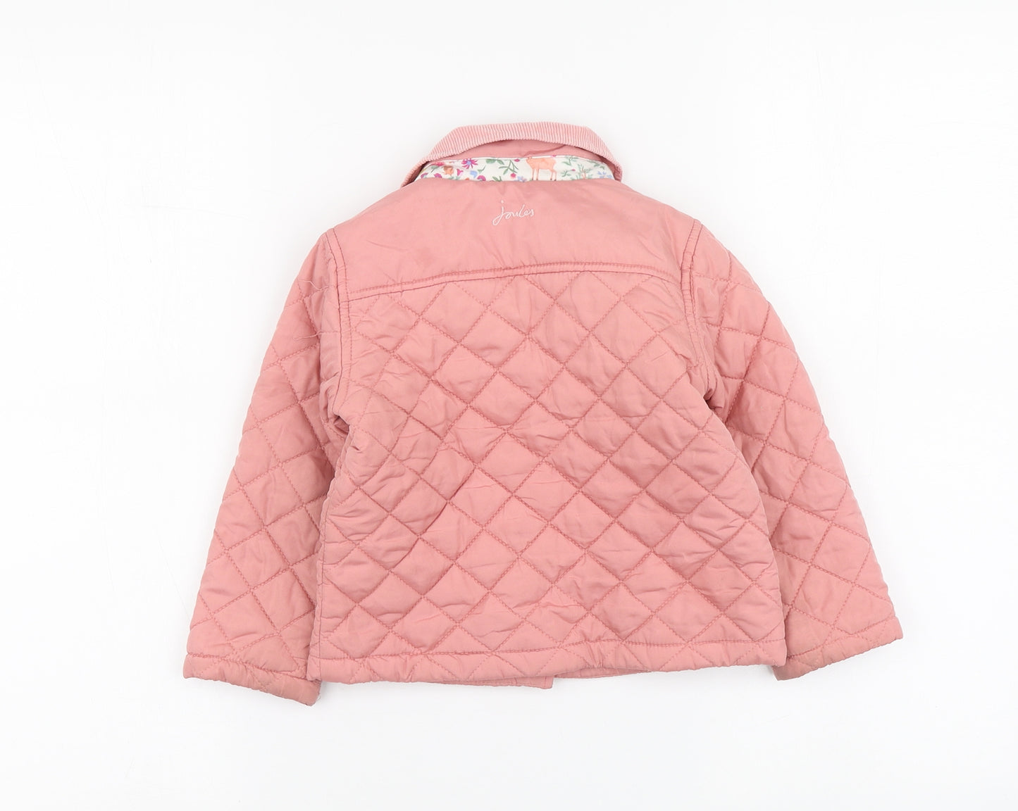 Joules Girls Pink Jacket Size 2-3 Years