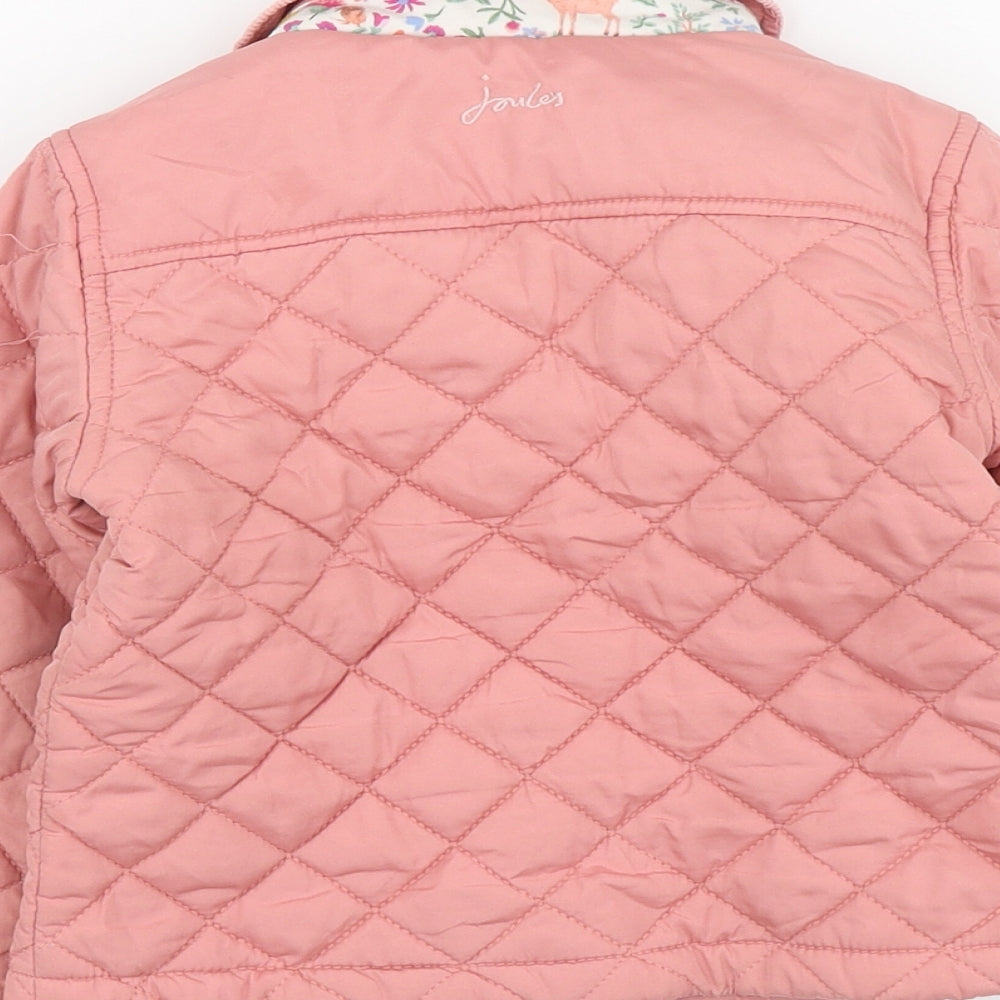 Joules Girls Pink Jacket Size 2-3 Years