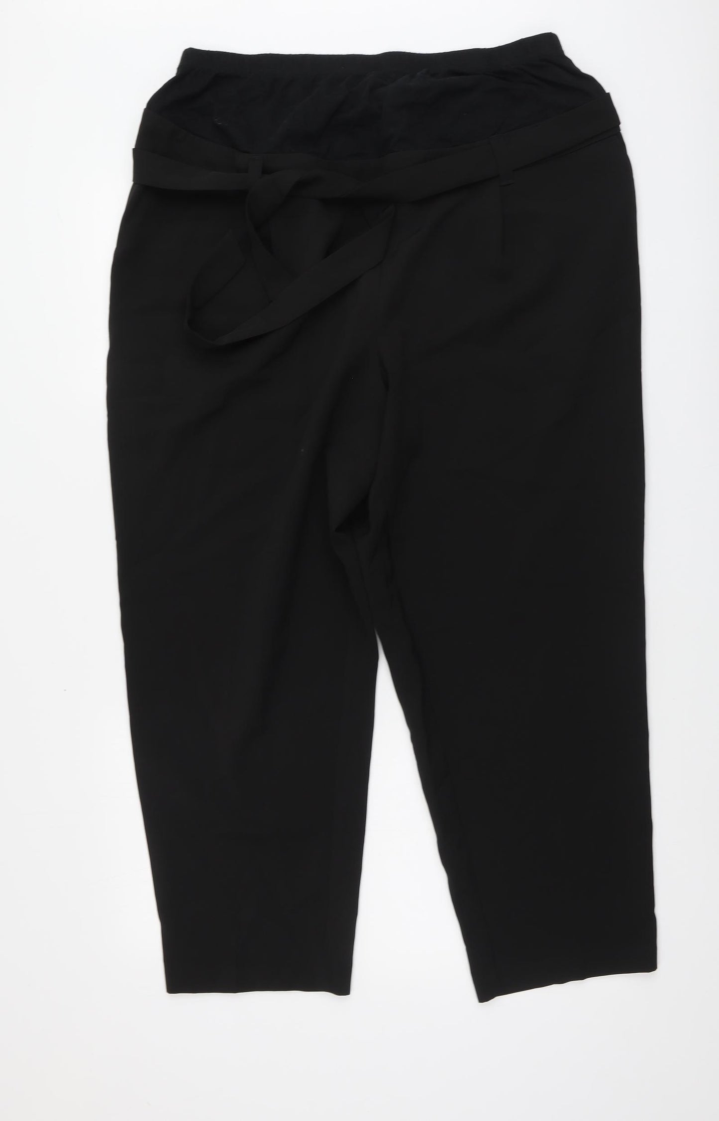 New Look Womens Black Polyester Trousers Size 16 L26 in Regular