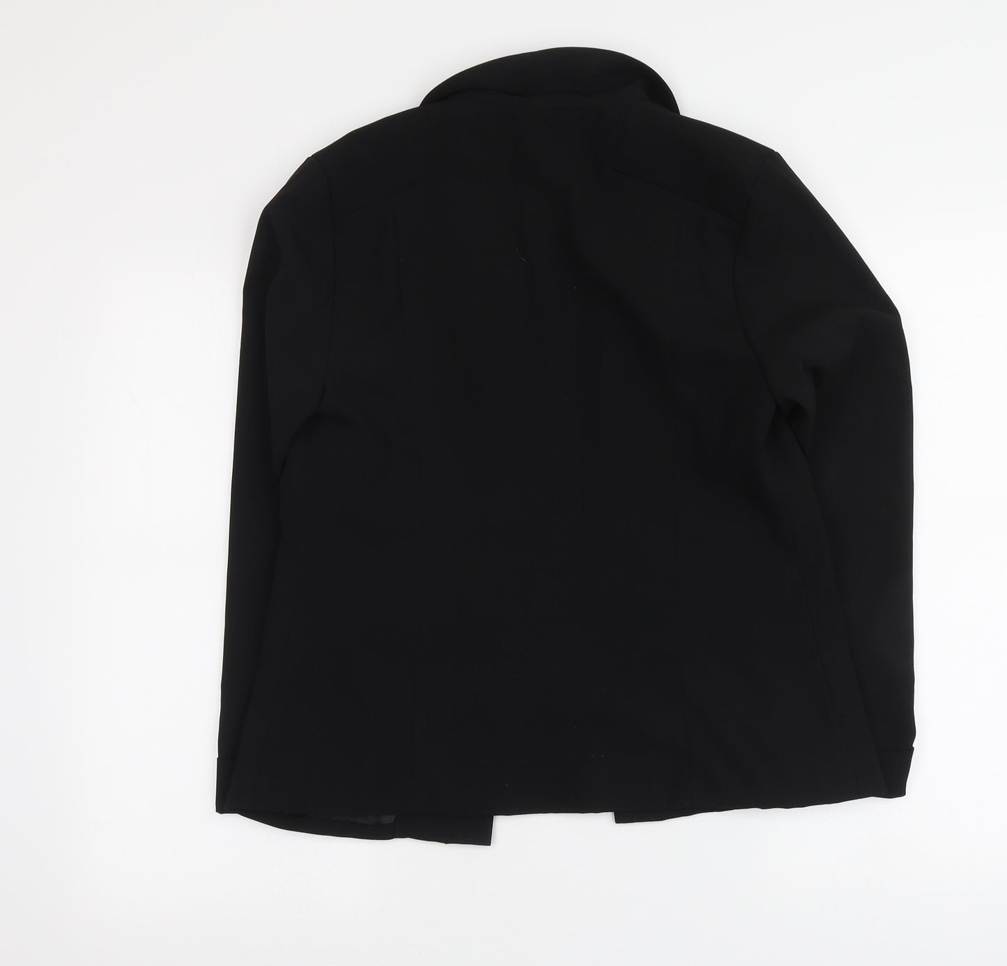 Atmosphere Womens Black Polyester Jacket Suit Jacket Size 12