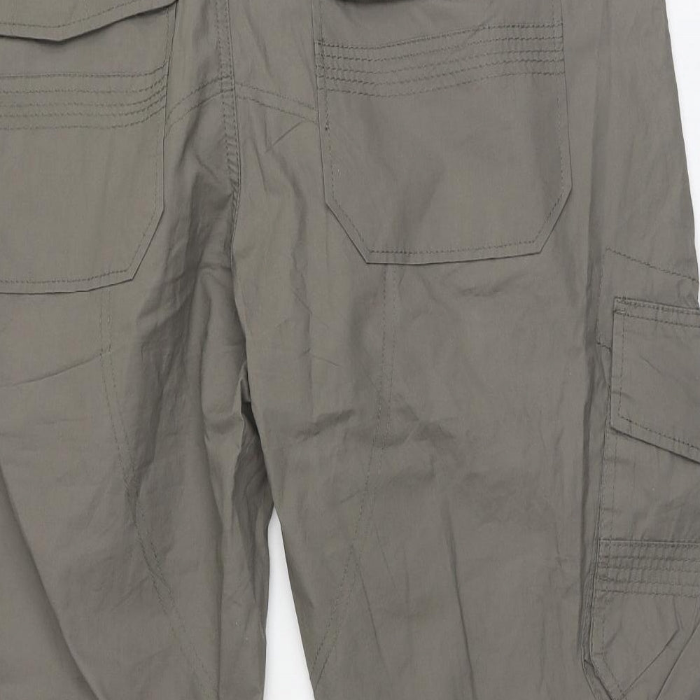 F&F Mens Grey Cotton Bermuda Shorts Size 38 L16 in Regular