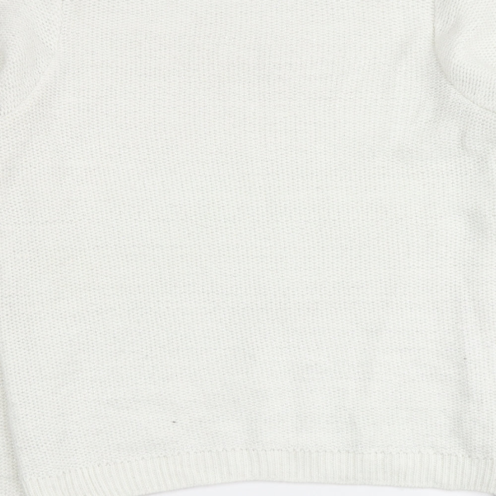 George Womens Grey Round Neck Acrylic Pullover Jumper Size 14