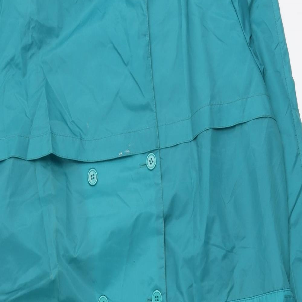 C&A Womens Blue Rain Coat Jacket Size 16