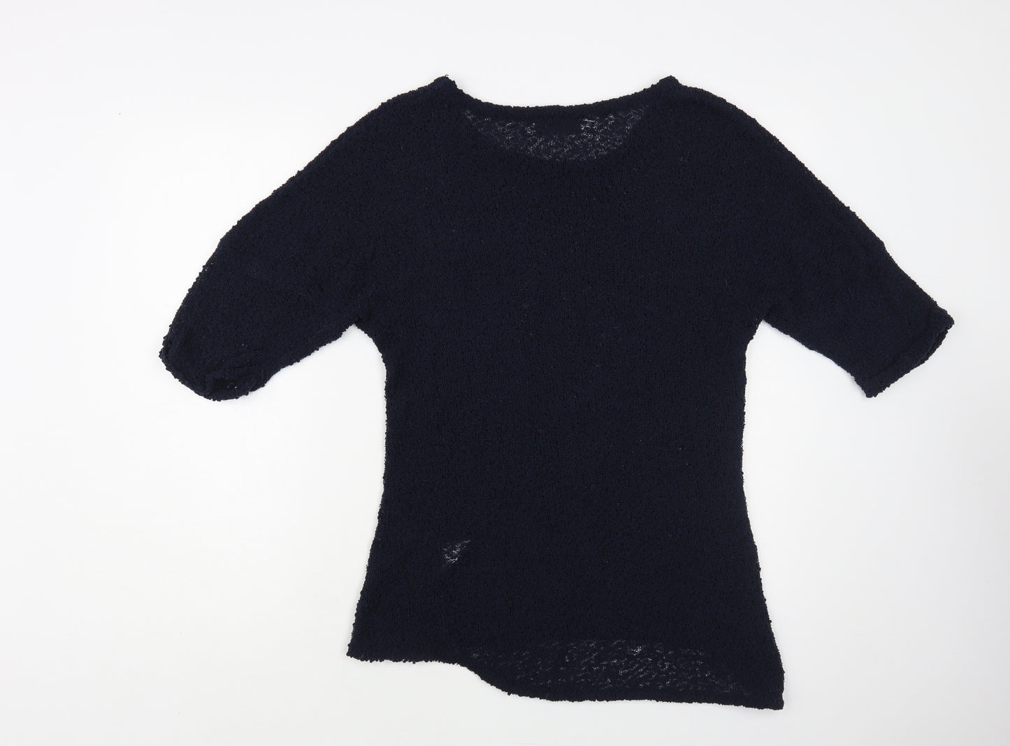 Originals Womens Blue Boat Neck Polyester Pullover Jumper Size M
