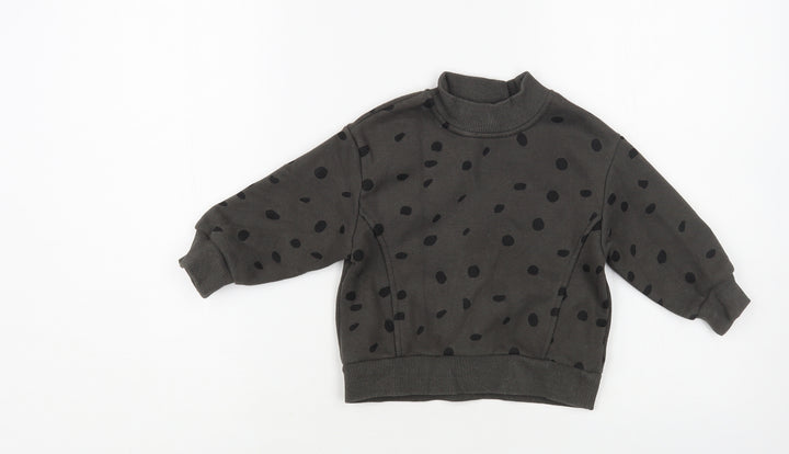 Sonny's Baby Green Animal Print Cotton Pullover Jumper Size 6-9 Months Pullover