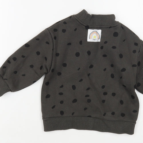 Sonny's Baby Green Animal Print Cotton Pullover Jumper Size 6-9 Months Pullover