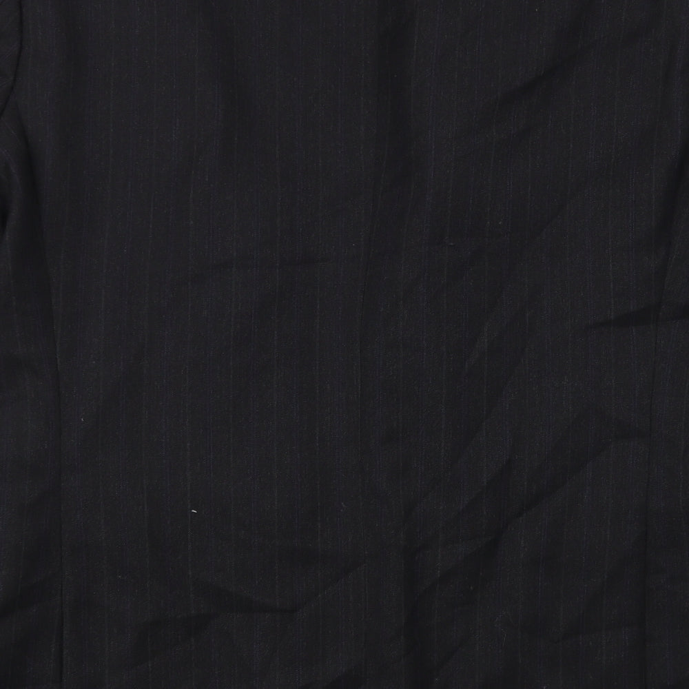 Marks and Spencer Mens Grey Striped Wool Jacket Blazer Size 40