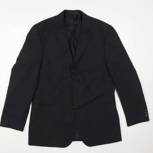 Marks and Spencer Mens Grey Polyester Jacket Blazer Size 40