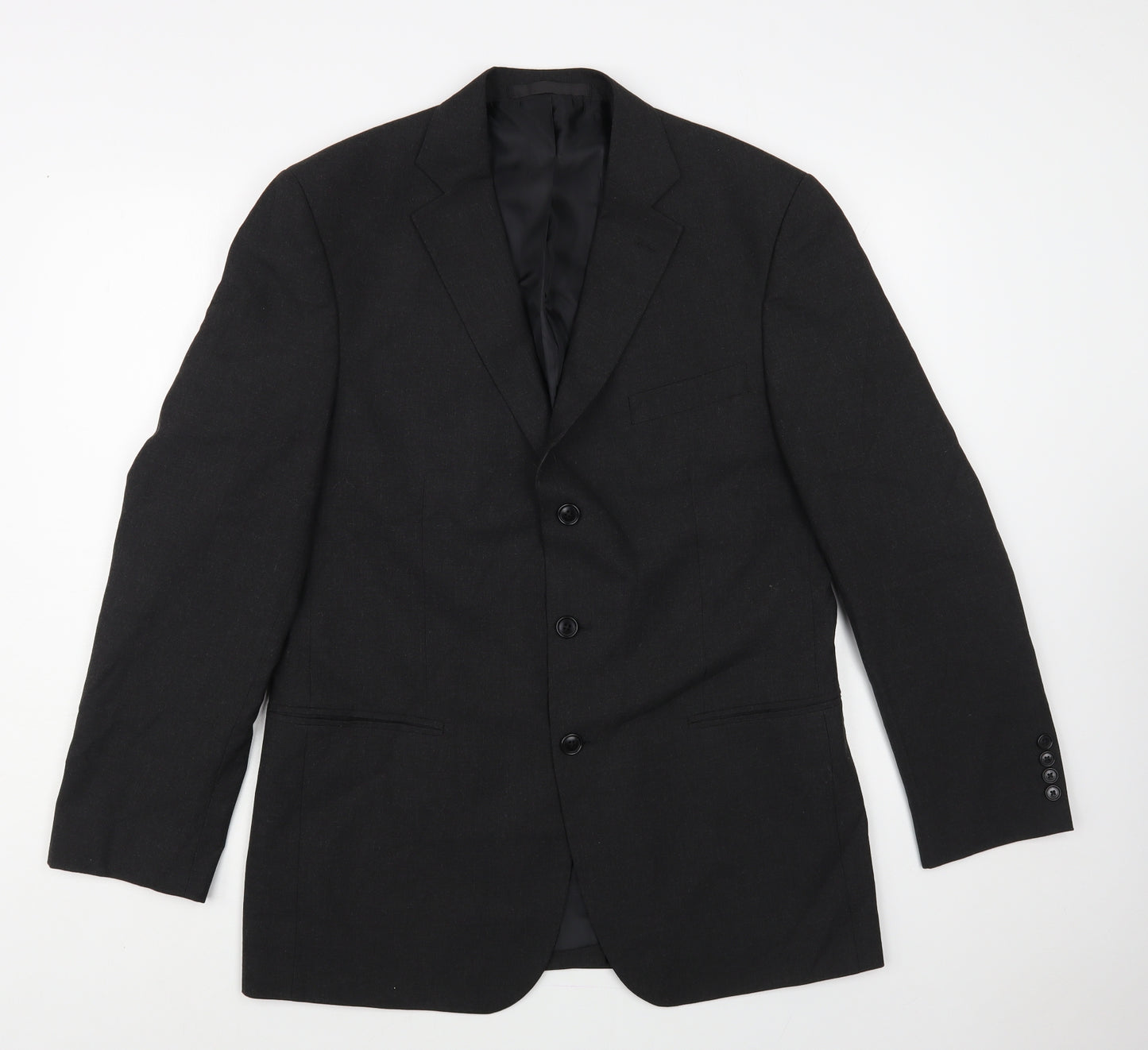 Marks and Spencer Mens Grey Polyester Jacket Blazer Size 40