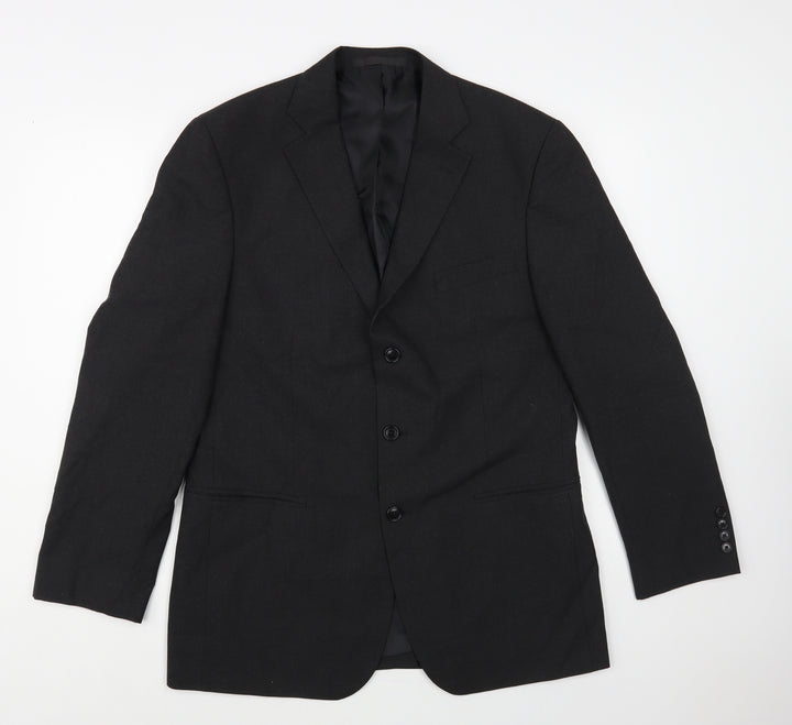 Marks and Spencer Mens Grey Polyester Jacket Blazer Size 40