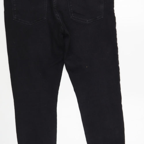 Denim Co. Womens Black Cotton Skinny Jeans Size 16 L27 in Regular Button