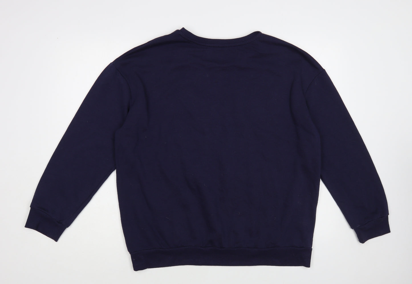 George Womens Blue Cotton Pullover Sweatshirt Size L Pullover - Christmas