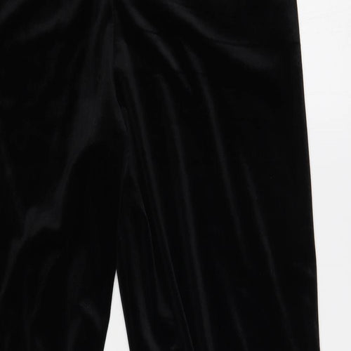 Studio Womens Black Nylon Trousers Size 14 L30 in Regular