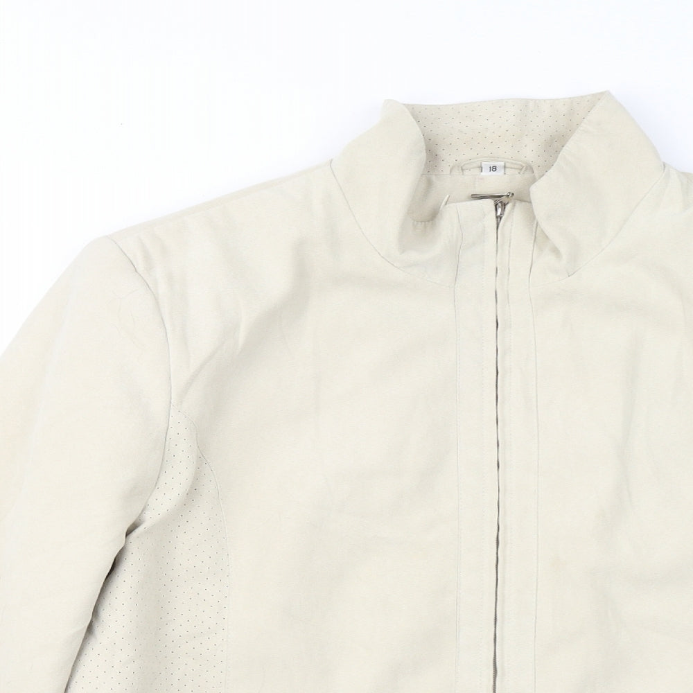 Klass Womens Beige Jacket Size 18