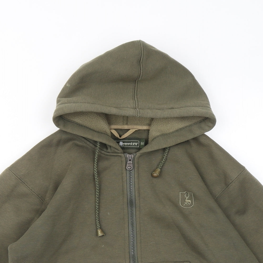 Deerhunter Boys Green Polyester Full Zip Hoodie Size 12-13 Years