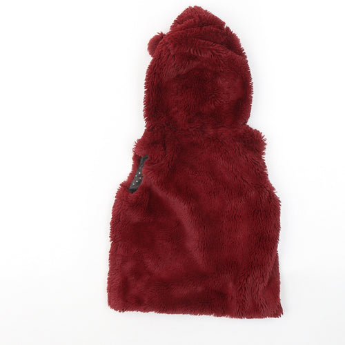 Nutmeg Girls Red Gilet Coatigan Size 12-18 Months