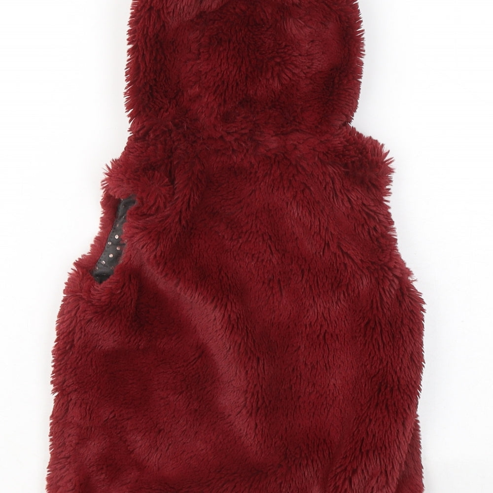 Nutmeg Girls Red Gilet Coatigan Size 12-18 Months