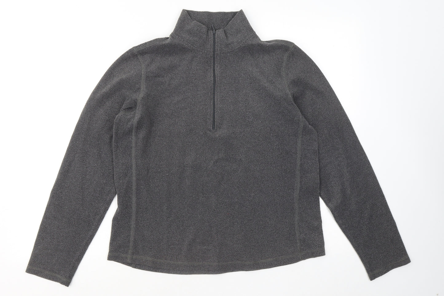 Gap Womens Grey Mock Neck Polyester Pullover Jumper Size L